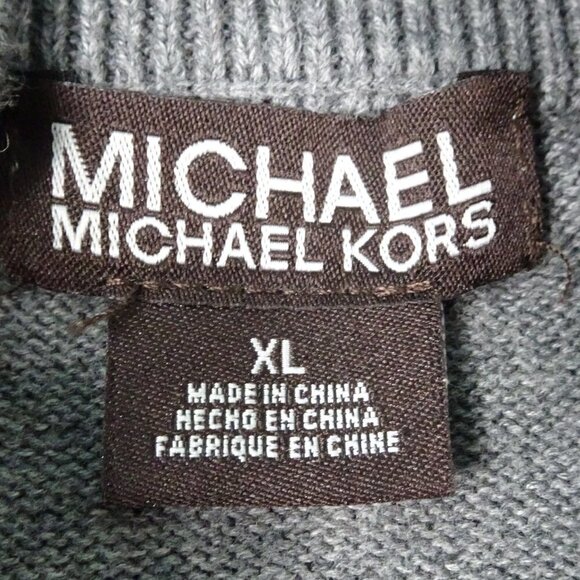Michael Kors Gray Full Zip Jacket X-Large - Picture 3 of 5